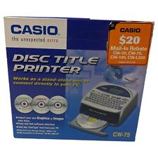 Impresora de títulos de disco Casio CW - 75 - Nueva caja abierta *LEER segunda mano  Embacar hacia Argentina
