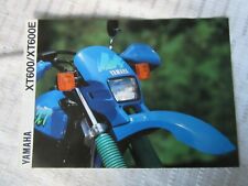 Brukt, Yamaha  XT600 XT600E 1991  sell brochure  til salgs  Frakt til Norway
