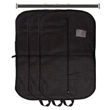 Set of 3 Garment Suit Bags dress Clothes Coat Cover Breathable Protector Storage, used for sale  Shipping to South Africa