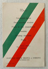 Menu 1921 omegna usato  Morra De Sanctis