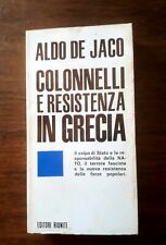 Libro colonnelli resistenza usato  Milano