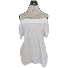 Beach Lunch Lounge Collection Womens Off Shoulder White Blouse Gayle Size Small  for sale  Shipping to South Africa