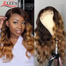 Used, Ombre Lace Front Human Hair Wig For Women Brazilian Body Wave HD Transparent Wig for sale  Shipping to South Africa