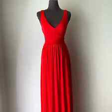 Olivaceous sz M Sleeveless backless plunge maxi evening dress, used for sale  Shipping to South Africa