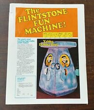 Used, 1976 The Flintstones Fun Machine ARCADE GAME FLYER Coin Op for sale  Shipping to South Africa