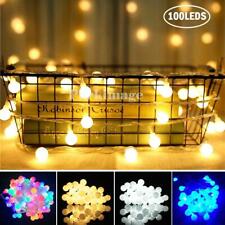 LED Globe Ball String Fairy Lights Mains Plug In Christmas Outdoor Indoor Xmas for sale  Shipping to South Africa