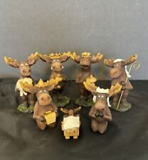 Moose christmas figurines for sale  Indio