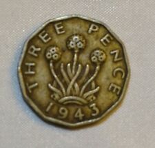 1943 three pence for sale  BRAUNTON