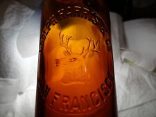 Used, Western S.F. Whiskey Bottle "Deer Head""ADOLPH HARRIS" for sale  Shipping to South Africa