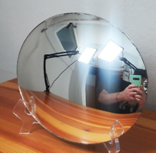 Espejo ovalado con cúpula vintage de vidrio de 10"" x 8"" difícil de encontrar pieza de espejo en forma. segunda mano  Embacar hacia Argentina