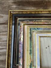 Usado, Lote vintage de molduras para quadros ouro chique gasto galeria de arte floral parede comprar usado  Enviando para Brazil