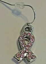 Earrings pink ribbon for sale  Leicester