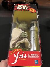 Vintage 2000 Hasbro Star Wars Interactive Yoda  Lightsaber Tiger Electronics New for sale  Shipping to South Africa