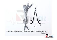 Bipolar Non-Stick Artery Sealer Forceps/Clamp,Black-L: 6.5'' &3mtr Cord-REUSABLE for sale  Shipping to South Africa