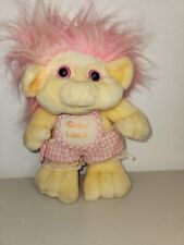 Boneca de Pelúcia Vintage Lemonwood Troll Cabelo Rosa Boa Sorte Brinquedo Macio Anos 80 comprar usado  Enviando para Brazil