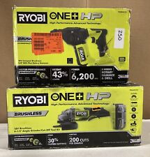 OPEN BOX Ryobi PSBRH01B Rotary Hammer & PBLAG01K1 Angle Grinder LOT OF 2 for sale  Shipping to South Africa