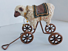 Carrinho de reboque vintage com rodas de ferro fundido para ovelhas com mola comprar usado  Enviando para Brazil
