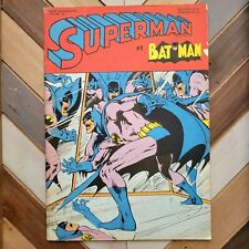 Superman et Batman #28 VG 4.0 (Belgium 1970) Rare/Scarce FRENCH Full Color Comic for sale  Shipping to South Africa