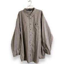 Camisa polo masculina masculina manga longa algodão adulto EUA 4XLT cinza botão comprar usado  Enviando para Brazil