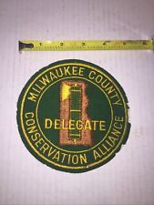 Adesivo bordado vintage Milwaukee County Conservation Alliance Delegado comprar usado  Enviando para Brazil