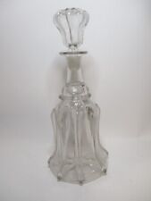Antique Clear Glass Newcastle Decanter Bell Shaped With Stopper for sale  Shipping to South Africa