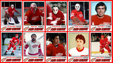 CARTÕES DE HÓQUEI FEITOS SOB MEDIDA Detroit Red Wings como 1977-78 25 diferentes U-PICK comprar usado  Enviando para Brazil