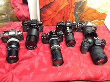 Lote de 6 peças de câmeras SLR, reparo ou exibição Canon, Nikon, Minolta#155 comprar usado  Enviando para Brazil