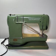 Used, Vintage Elna Portable Green Supermatic Sewing Machine in Case 722010 Switzerland for sale  Shipping to South Africa