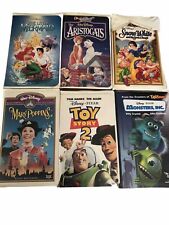 Disney Diamante Negro Sirenita Aristógato Blancanieves Poppins Toy Story 6 VHS segunda mano  Embacar hacia Argentina