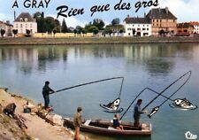 CPA 70 Gray carte postale Haute Saône barque pêcheur enfant humour dessin cpsm d'occasion  France