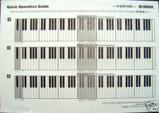 Piano digital Yamaha P-85 P-85S original guia de operação rápida folha de informações, usado comprar usado  Enviando para Brazil