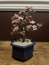 Árbol flor bonsai piedra jade vintage segunda mano  Embacar hacia Argentina