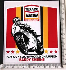 Pegatina Texaco Heron Team Suzuki/Barry Sheene 1976 y 77.   (ref A4) segunda mano  Embacar hacia Argentina