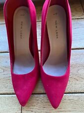 Red Suedette New Look Shoes - UK Size 4 for sale  Shipping to South Africa