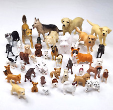 Mini bonecos de brinquedo de plástico para cachorros cachorros lote misto x42 vários tamanhos raças marcas, usado comprar usado  Enviando para Brazil
