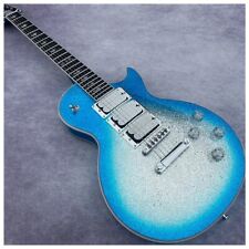 Guitarra elétrica azul personalizada 6 cordas estilo LP padrão alta qualidade comprar usado  Enviando para Brazil