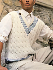 Knitting pattern mens for sale  BRIGHTON