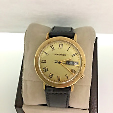 Bulova ACCUTRON  14 Kt Gold Filled Case Men’s Watch-K90888 for sale  Shipping to South Africa