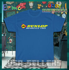 Nova Camiseta Logotipo de Pneus de Motocicleta Esportiva Dunlop Logotipo Americano comprar usado  Enviando para Brazil