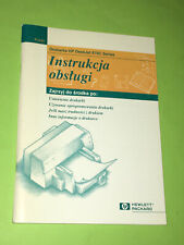 ►INSTRUKCJA OBSŁUGI DRUKARKI HP Deskjet 670C Drukarka Polish User's Manual Guide, używany na sprzedaż  PL