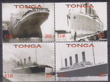 Tonga $13.60 Titanic Ship Anniversary Bloco de 4 Selos, MUH & Barato comprar usado  Enviando para Brazil