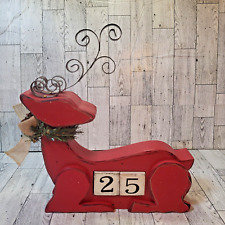 Red wooden reindeer for sale  Shenandoah