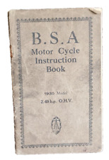 Manual BSA Libro Original 1930 Motocicletas 2.49 hp Manual Individual Envío Gratis Reino Unido segunda mano  Embacar hacia Mexico