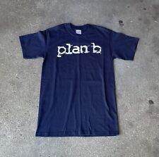 Camiseta Vintage Y2k Gildan Plan b Spellout Talla Pequeña Banda de Patín Azul Marino segunda mano  Embacar hacia Argentina