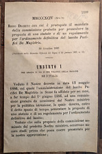 Sezze 1886 regio usato  Italia