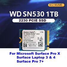 Käytetty, NEW WD PC SN530 M.2 2230 SSD 1TB NVMe PCIe For Microsoft Surface Pro X Pro 7+ myynnissä  Leverans till Finland