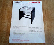 Studer a80 professional for sale  Shipping to Ireland
