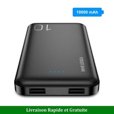 Batterie externe 10000mah Power Bank Chargeur Portable 2 Ports USB noir + câble  d'occasion  Libourne