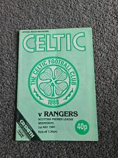 Celtic rangers programme for sale  JOHNSTONE