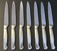 Set of 7 Oneida Classic Collection Steak Knives 9" Stainless Flatware, used for sale  Shipping to South Africa